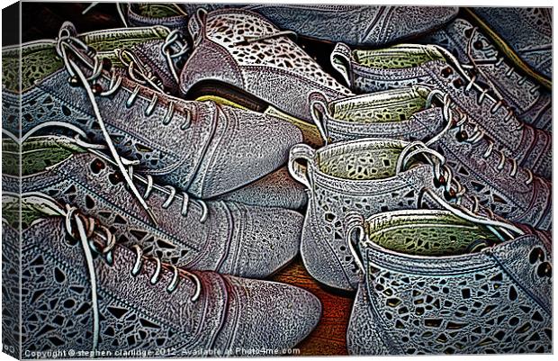 New Shoes Abstract Canvas Print by stephen clarridge