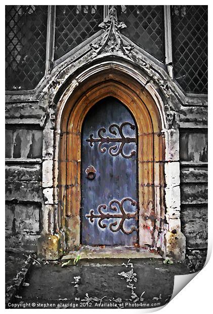 The old door Print by stephen clarridge