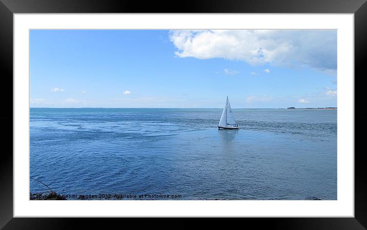 Stemming the tide Framed Mounted Print by N C Photography