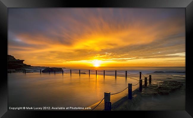Passion in the Sky Framed Print by Mark Lucey