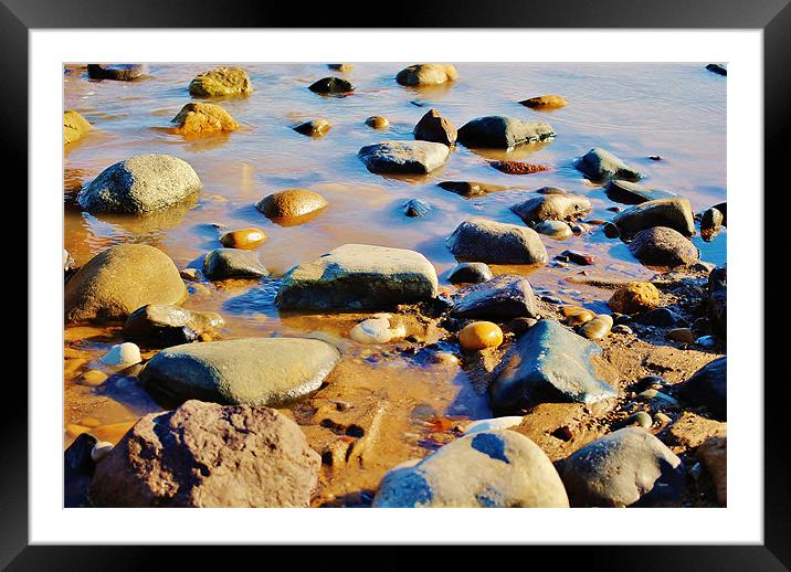 Simply Stones Framed Mounted Print by thaka naama
