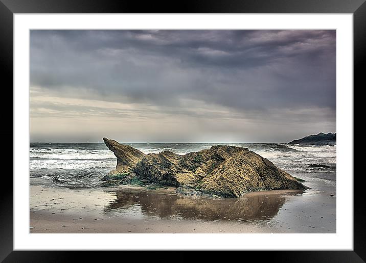 Man Sands Rock Framed Mounted Print by kevin wise