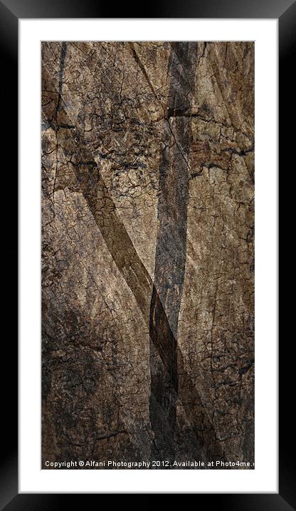Wooden textures Framed Mounted Print by Alfani Photography