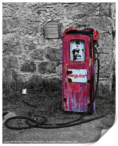Gasoline ends Print by Alfani Photography