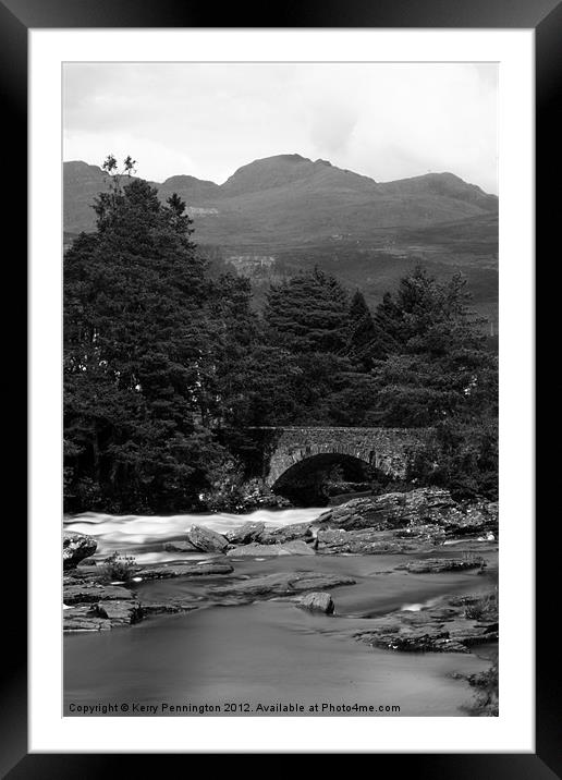 Bridge over Water Framed Mounted Print by Kerry Pennington