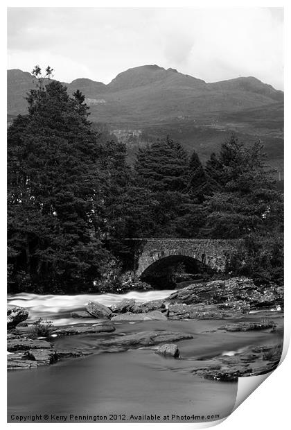 Bridge over Water Print by Kerry Pennington