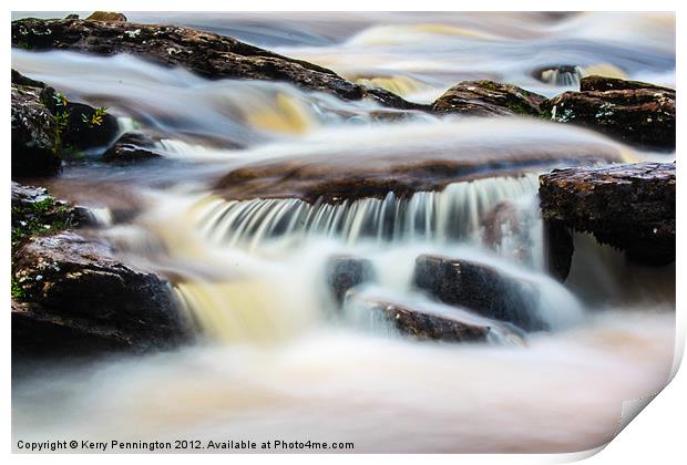 Flowing Water Print by Kerry Pennington