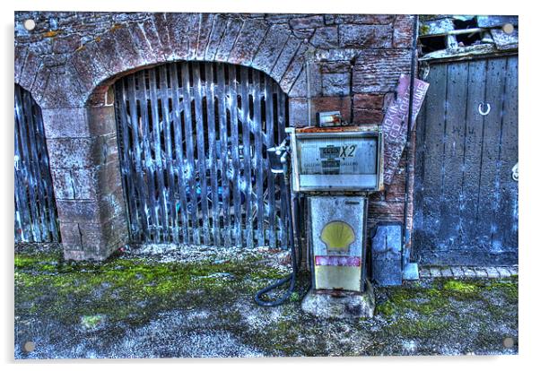 Vintage fuel pump Acrylic by Gavin Wilson