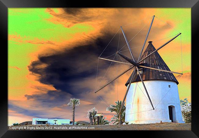 The Windmill Framed Print by Digby Merry