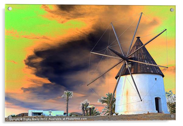The Windmill Acrylic by Digby Merry