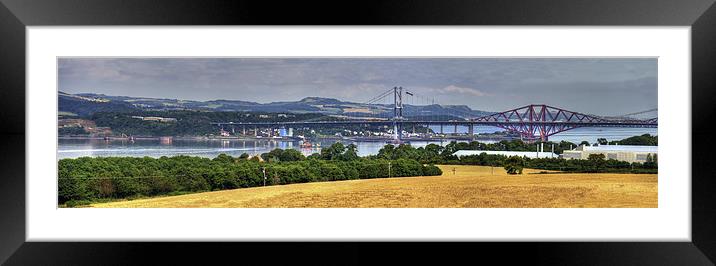 New Forth Crossing - 9 August 2012 Framed Mounted Print by Tom Gomez