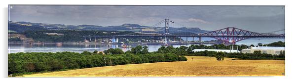 New Forth Crossing - 9 August 2012 Acrylic by Tom Gomez