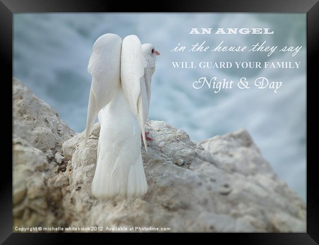 My Angel Framed Print by michelle whitebrook