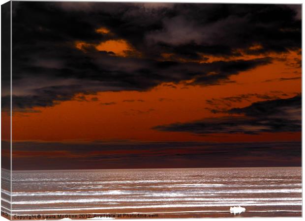 Artistic Sunset Canvas Print by Laura McGlinn Photog