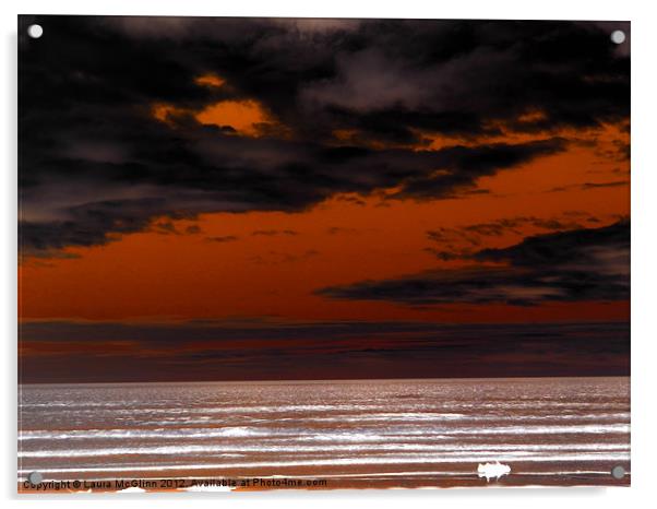 Artistic Sunset Acrylic by Laura McGlinn Photog