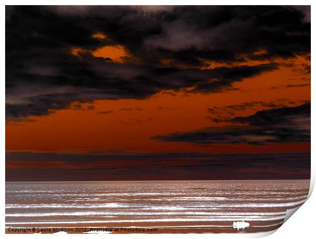 Artistic Sunset Print by Laura McGlinn Photog