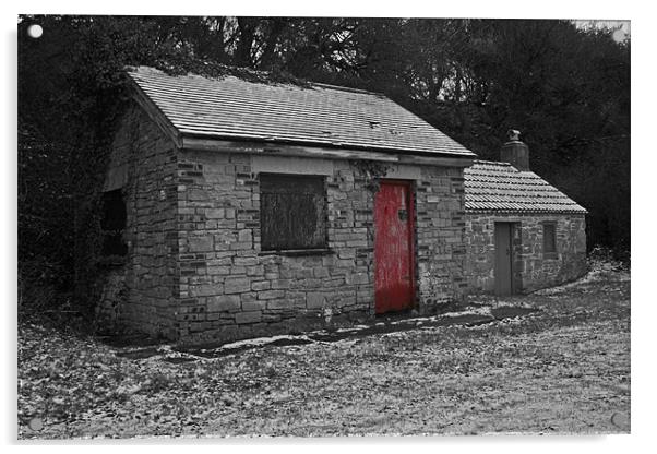 red shed Acrylic by mike fox