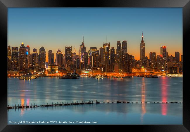 New York Morning Twilight III Framed Print by Clarence Holmes