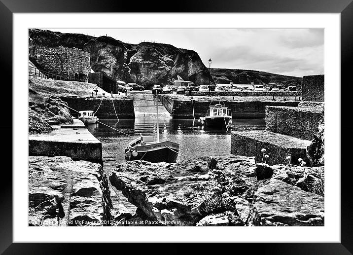 Thrones at Ballintoy Framed Mounted Print by David McFarland