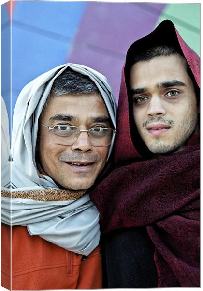 Father and son Bedouin style Canvas Print by Arfabita  