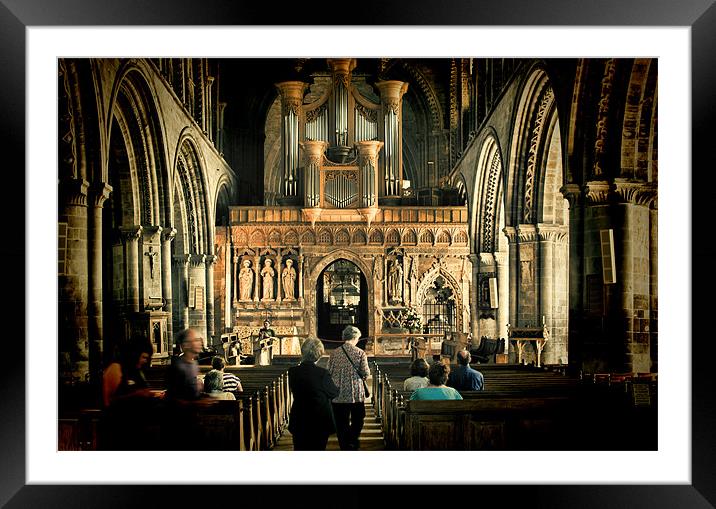 The Nave Framed Mounted Print by Steve Purnell