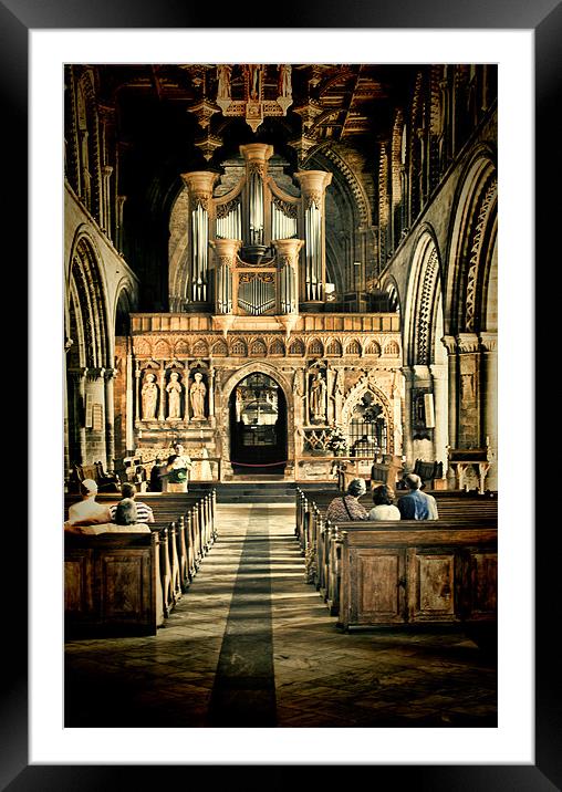 The Nave St Davids Cathedral Framed Mounted Print by Steve Purnell