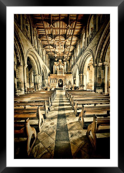 Nave St Davids Cathedral Framed Mounted Print by Steve Purnell