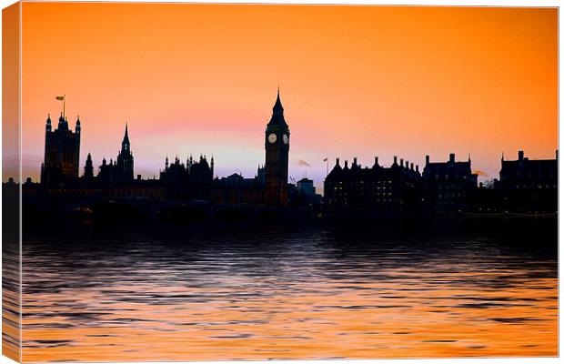 Big Ben and the houses of Parliament Canvas Print by David French