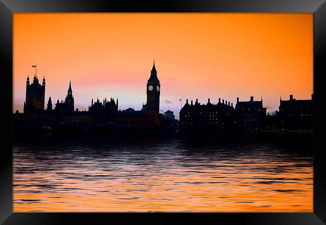 Big Ben and the houses of Parliament Framed Print by David French