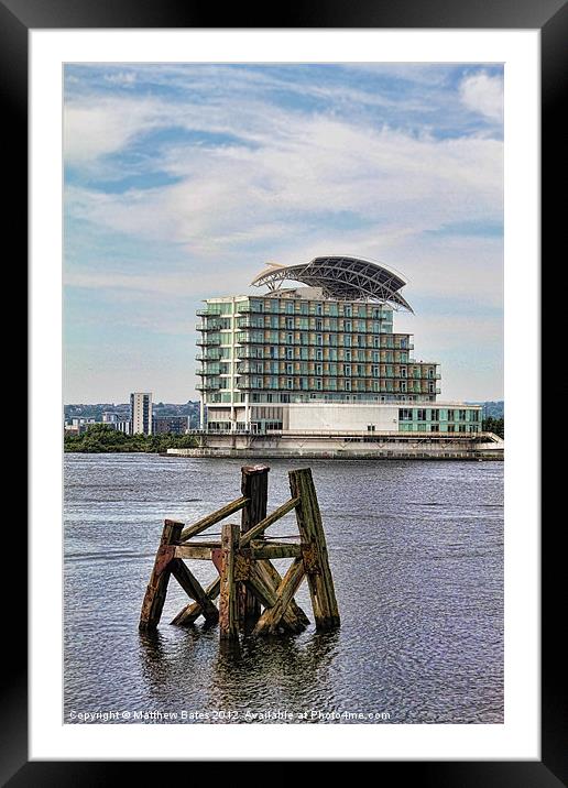 Cardiff Bay Framed Mounted Print by Matthew Bates
