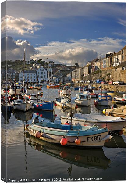 Mevagissey Canvas Print by Louise Heusinkveld