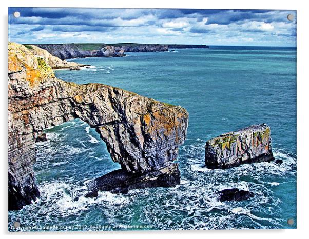 Pembrokeshire Coast. Acrylic by paulette hurley