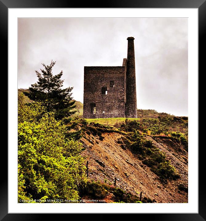 Dartmoor Mine Framed Mounted Print by Alexia Miles
