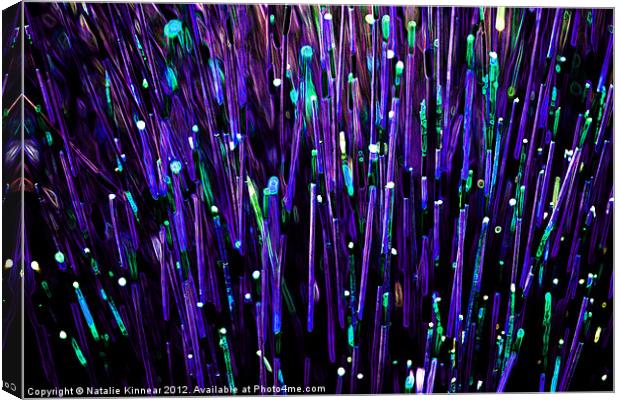 Neon Abstract Blue Purple 1 Canvas Print by Natalie Kinnear