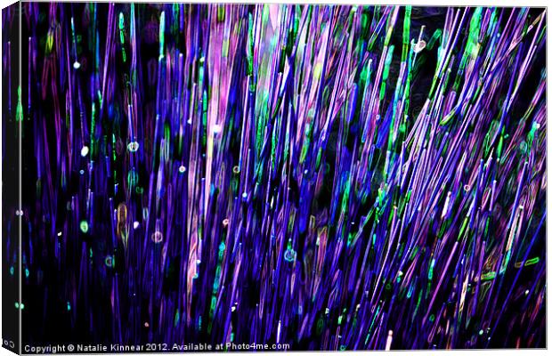 Neon Abstract Blue Purple 2 Canvas Print by Natalie Kinnear