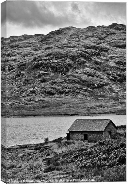Loch Arklet Boathouse Canvas Print by Chris Thaxter