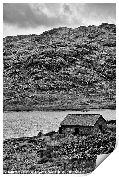 Loch Arklet Boathouse Print by Chris Thaxter