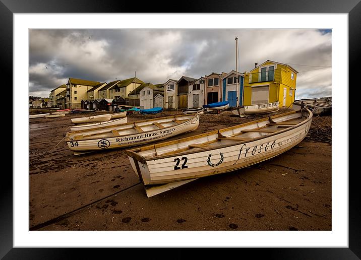 Boats at Teignmouth Framed Mounted Print by Jay Lethbridge