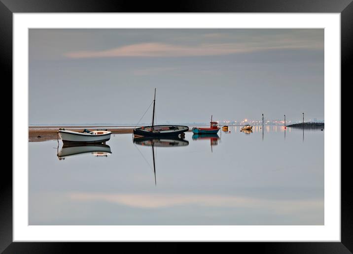 SUBTLE LIGHT( Calm Still Water) Framed Mounted Print by raymond mcbride