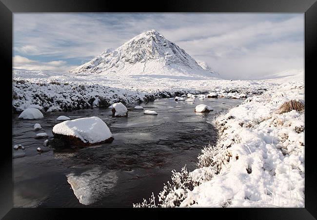Glencoe winter scenery Framed Print by Grant Glendinning