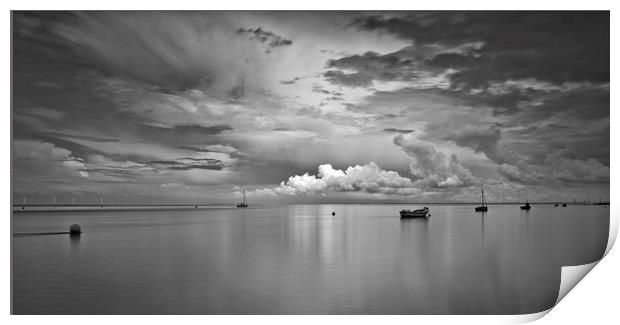 MEOLS SHORE ( INCOMING TIDE) Print by raymond mcbride