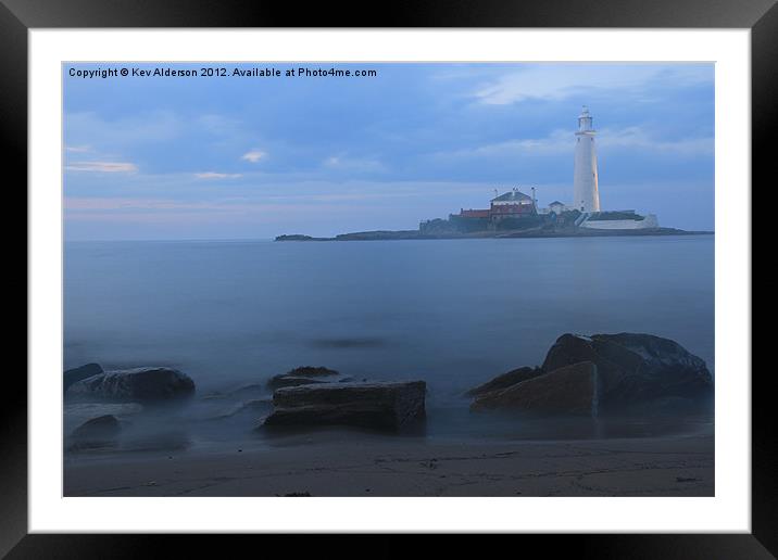 Sea of tranquility Framed Mounted Print by Kev Alderson