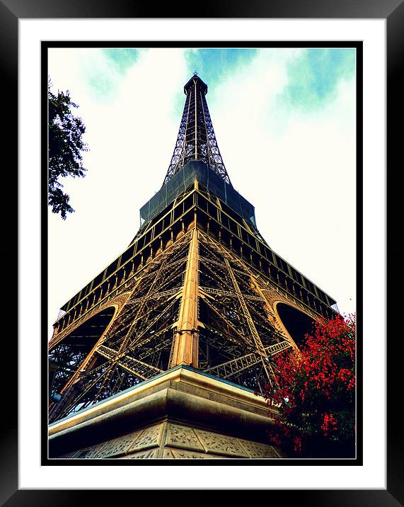 Eiffel Tower Paris Framed Mounted Print by Emma Treeby