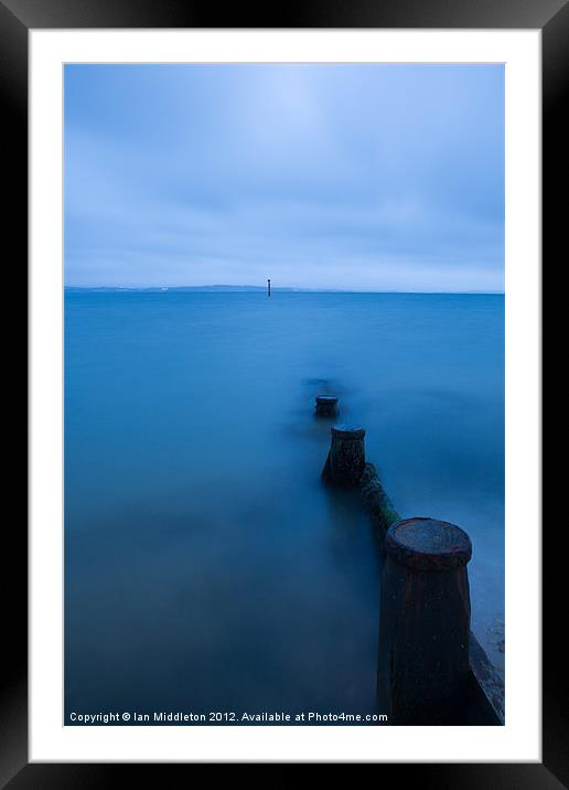 Evening blues Framed Mounted Print by Ian Middleton