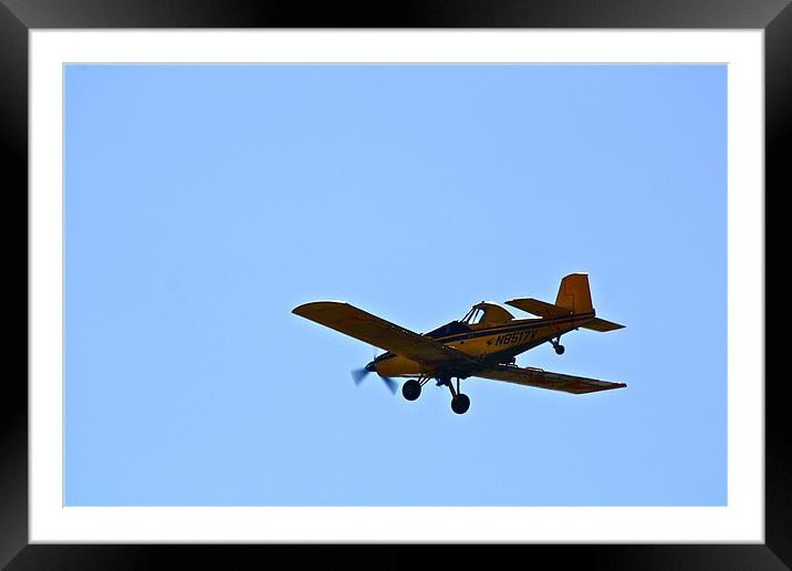 The Crop Duster Framed Mounted Print by Irina Walker