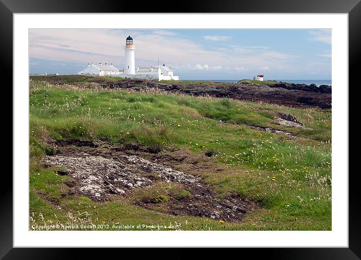 Langness Lighthouse Framed Mounted Print by Howard Corlett