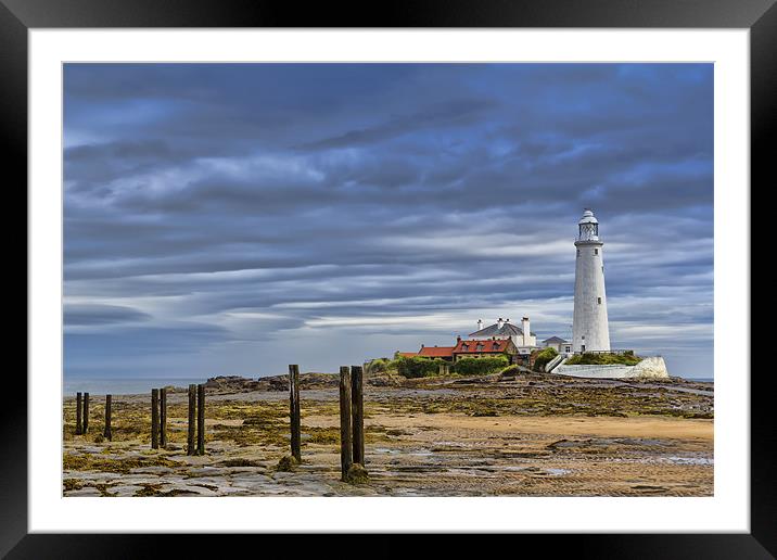 St Marys at low tide Framed Mounted Print by Kevin Tate