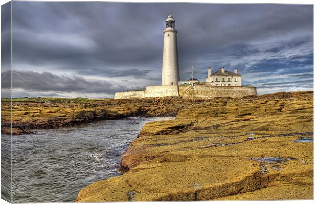 St Marys from the rocks Canvas Print by Kevin Tate