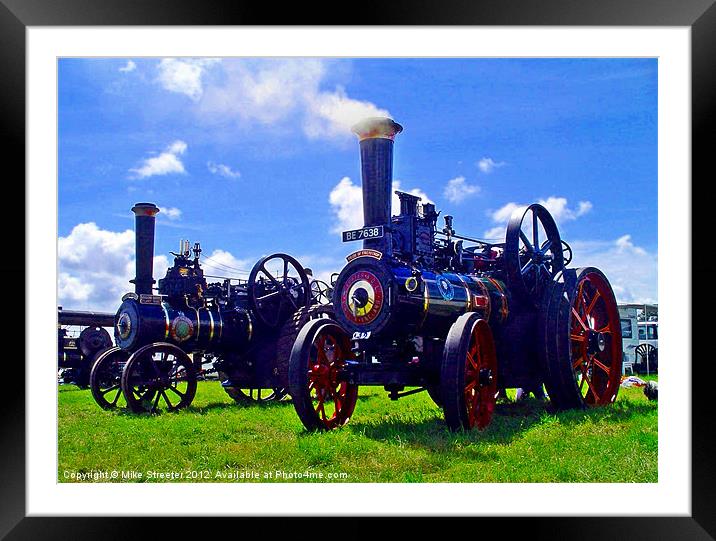 traction engines Framed Mounted Print by Mike Streeter