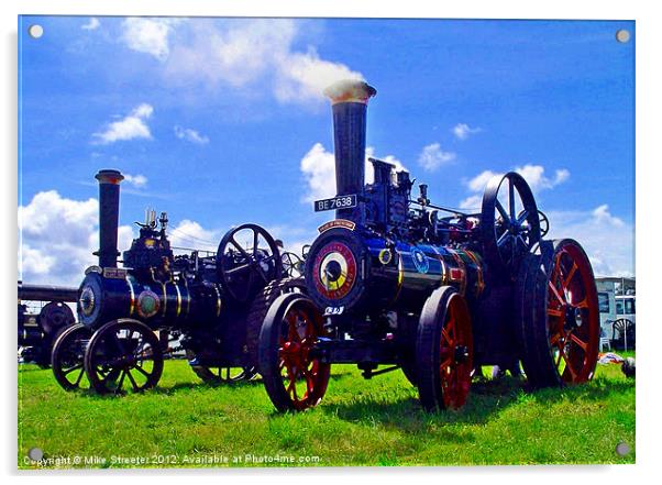 traction engines Acrylic by Mike Streeter